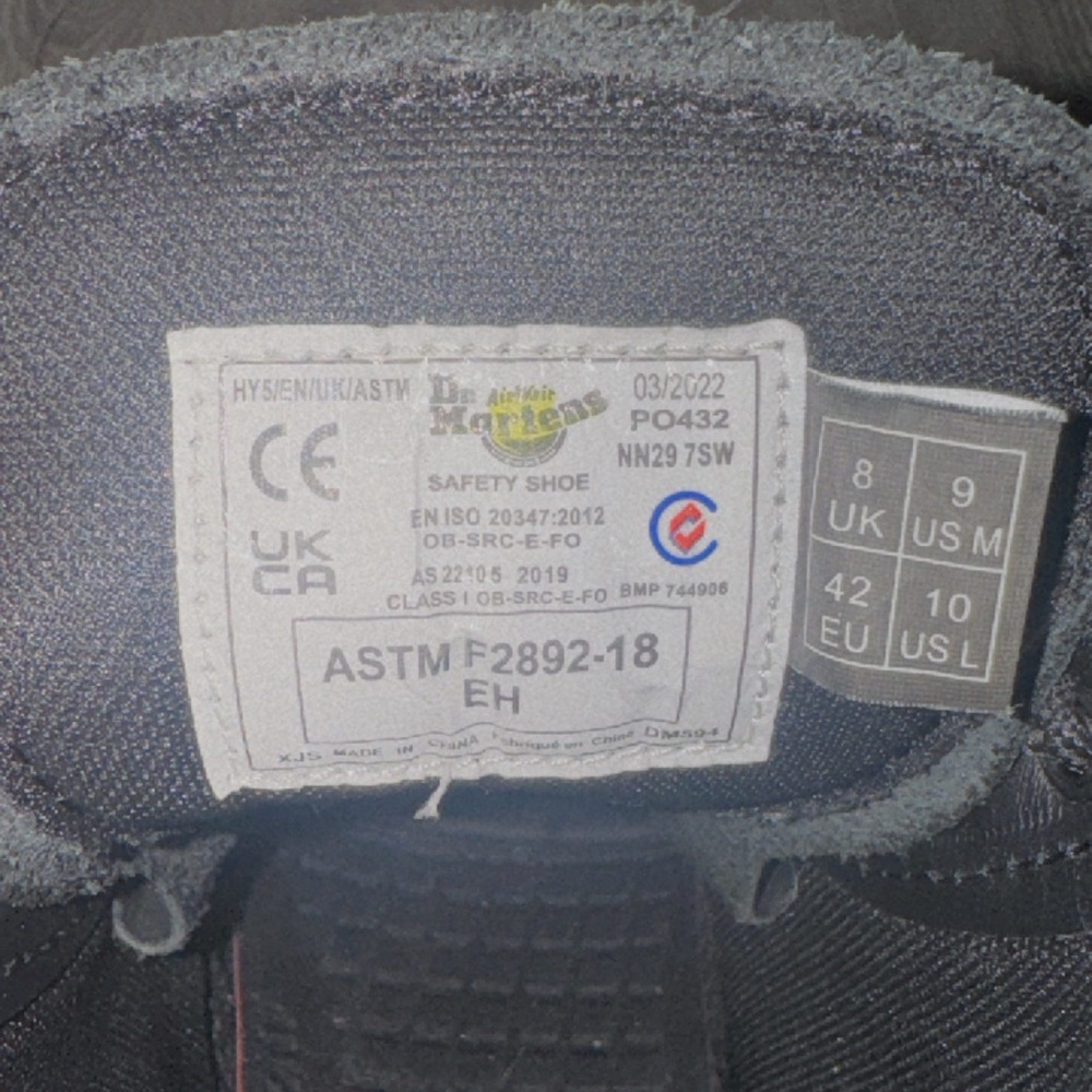 Dr. Martens Black Safety Shoes